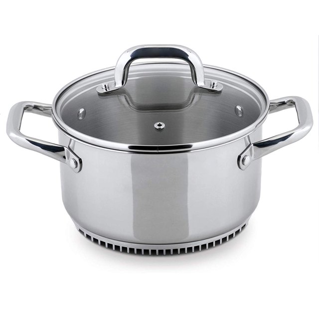 Turbo Pot RS3003 Freshair 3.5 Quart Stainless Steel Cookware Casserole Sauce Pot