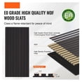 thumbnail image 2 of Acoustic Panels Wood Slat 23.6x47.2 inch, Wall Panels for Soundproofing, Black Oak Decorative Wall Covering, Home Theater, Studio, Office, 2 of 7