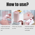 thumbnail image 4 of Cotton Pad Dispenser Makeup Cotton Holder Cotton Pad Organizer Automatic Cotton Pad Dispenser Press Out Makeup Cotton  Holder Dispenser Cosmetic Cotton Pad Organizer, 4 of 8