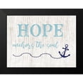 thumbnail image 2 of CAD Designs 18x15 Black Modern Framed Museum Art Print Titled - Hope Anchors, 2 of 5