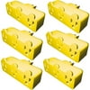 Stanley 6pk 3-Outlet Grounded Tap Adapter