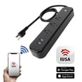 thumbnail image 1 of Barra Multicontacto Inteligente IUSA 3 Salidas y 2 USB Negro, 1 of 5
