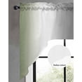 thumbnail image 2 of Green Grey Swag Valances for Windows, Small Curtains Drapes, Gray Farmhouse Modern Rustic Kitchen Window Curtains Over Sink Rod Pocket Window Treatment Valance for Bedroom/Bathroom 56"x36", 2 of 5