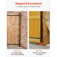 thumbnail image 6 of KFFKFF Adjustable Gate Building Kit, Compatible with 36 to 60 in Wide Openings, Suitable for 6 to 7 ft High Fences, Complete Gate Frame Kit with Latch, Lock, and Screws, Ideal for Wooden, 6 of 9