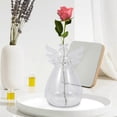 thumbnail image 2 of Praying Angel Vases Crystal Transparent Glass Vase Flower Containers Containers Home Decorations De, 2 of 5