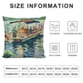 thumbnail image 5 of BANET Hopyeer Throw Pillow Covers Decor What Happens at The Lake Stays at The Lake Quote with Exciting Drift Boat Pillowcase Decor Outdoor Car Chair Cushion Cover 12x12in, 5 of 5