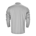 thumbnail image 4 of Men's Polo Shirts Long Sleeve Button Down Tees Shirt Slim Fit Grey Mens Beach Outfit, 4 of 7