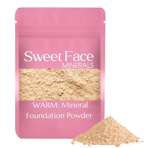 Warm Foundation Shade – Bulk Mineral Makeup Refill Pouch, 12g – Sweet Face Minerals