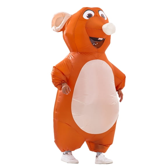 Inflatable Mouse Costume for Adult Blow up Rat Costume Funny Halloween Party Cosplay Costume Suit