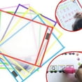 thumbnail image 6 of Reusable Dry Erase Pockets, 36 Pack Reusable Dry Erase Sleeves, Assorted Colors Sheet Protector,Dry Erase Pocket Sleeves, 6 of 7