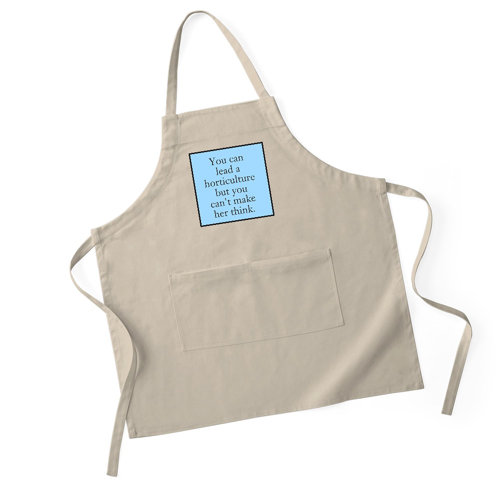 CafePress - You Can Lead A Horticulture - Kitchen Apron with Pockets, Grilling Apron, Baking Apron