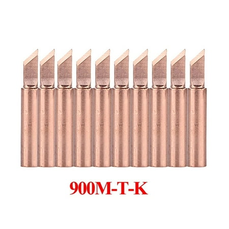

10Pcs Pure Copper Soldering Iron Tip 900M-T-K Welding Electric Iron For 936 8586