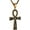 Gold-Small, variant on Stainless Steel Large Ankh Cross Pendant Ancient Egyptian Hieroglyphic Symbol 22+2 Inch Chain