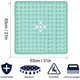 thumbnail image 2 of Alfombrilla de baño cuadrada antideslizante con ventosas, duradera y elegante, alfombrilla de ducha antideslizante, diseño moderno, ventosas de calidad, lavable a máquina y sin látex (verde azulado) Vhermosa Cortinas, 2 of 5