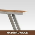 thumbnail image 4 of Easy4Home 46" A-Frame Rustic Wood Console Table Hand-Made, White, 4 of 7