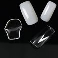 thumbnail image 4 of Short Nail Tips Square,Press on Nail Clear Fake Nail Tips with Box for Salon, 4 of 5