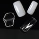 thumbnail image 4 of Puntas de uñas cortas cuadradas, puntas de uñas postizas transparentes a presión con caja para salón, 4 of 5