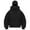 Black, variant on Zip Up Hoodie, Hoodie with Face Mask Built in Balaclava,Ski Mask Balaclava Hoodies for Women (Black, XL)