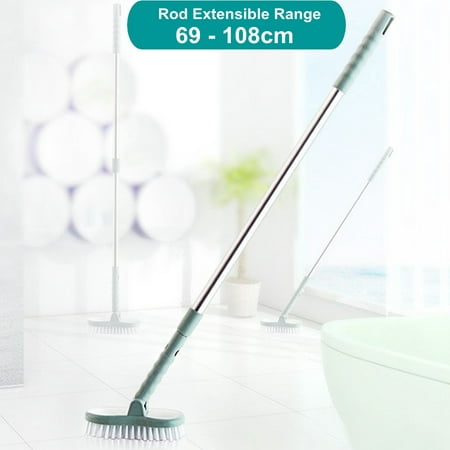 Moaere Floor Scrub Brush Adjustable Long Handle Scrubber Cleaning Tile Bathroom (Best Way To Scrub Floors)
