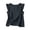 Dark Gray#03, variant on Yteetum Women's Cotton Tank Tops Summer Oversized Crewneck Ruffle Trim Sleeveless Shirts Casual Solid Round Neck Loose Lightweight Comfy Travel Vacation Tanks