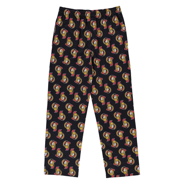 NHL Men's Sleep Pants - Ottawa Senators Cotton Pajama Bottoms Size