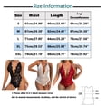 thumbnail image 4 of Intimates Ladies' Interest Underwear Body Molding Stitching Embroidery Deep V Open Crotch Without Taking Off Suit Sling XXXL, 4 of 7