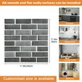 thumbnail image 2 of CCWADH Faux Brick Wall Paper, Peel and Stick Brick Stickers,5 Pcs of 11.8"X11.8" Small Size Thin PVC Fake Brick Wallpaper for Interior Wall Decor, 2 of 8