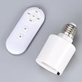 thumbnail image 2 of Lttoisl Wireless Smart E27 Lamp Holder with Remote Control, Timer Function Light Socket Adapter, AC 180-240V, 5-8m Range, White ABS, Energy Saving, 2 of 8