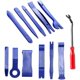 thumbnail image 1 of Kit de herramientas para coche - Cuña para desmontar molduras interiores - Palanca con extractor de clips integrado - Juego de 12 herramientas de plástico para molduras - Azul, 1 of 5