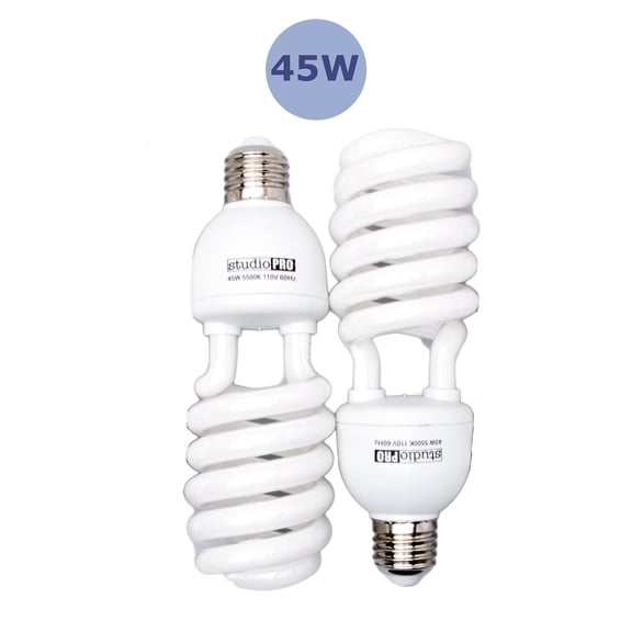 2x 45 Watt Daylight Fluorescent Light Bulb