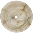 thumbnail image 3 of Novatto NOSV-GO Green Onyx Natural Stone Vessel Sink, 17-Inch Diameter, 3 of 4