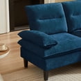 thumbnail image 4 of Soscana Sectional Sofa with Storage Ottoman,3 Seater L Shaped Couch,Modern Chenille Sofa for Living Room Apartment Office Studio,Blue, 4 of 10