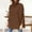 Brown, variant on VISALY High Neck Sweaters Tunic Sweatshirt Sweaters Turtleneck Batwing Sleeve Loose Oversized Sweaters Chunky Knitted Pullover Sweaters Sweaters Pullover Long Sleeve Sweaters Basic Tops Army Green L