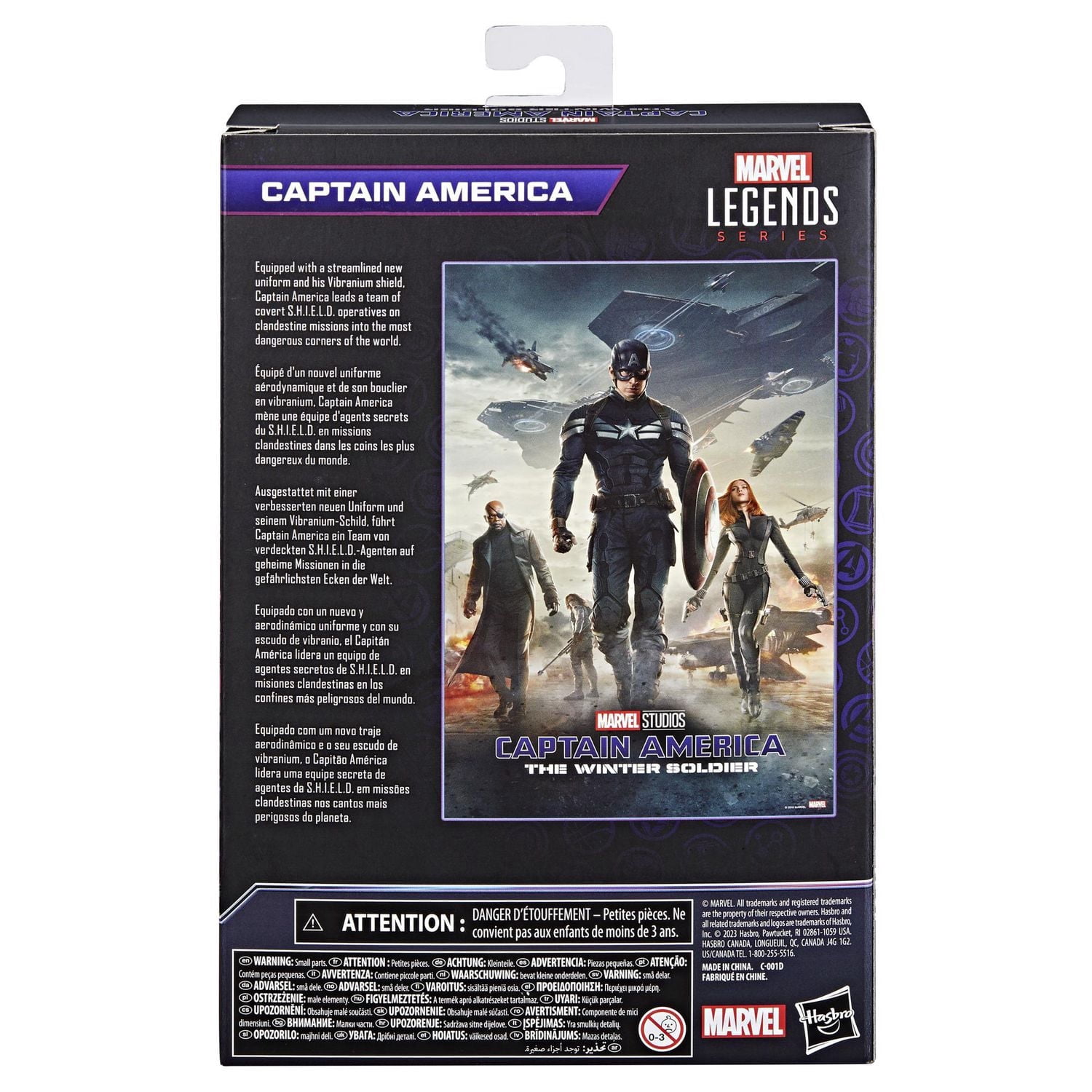 Hasbro Marvel Legends Series, figurine de collection Captain America de 15 cm de Captain America: The Winter Soldier, figurines Marvel Legends