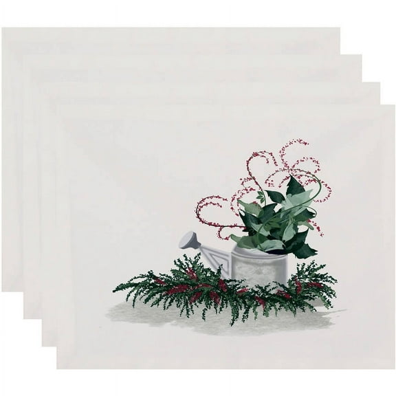 Gardener's Holiday Delight Geometric Print Placemat