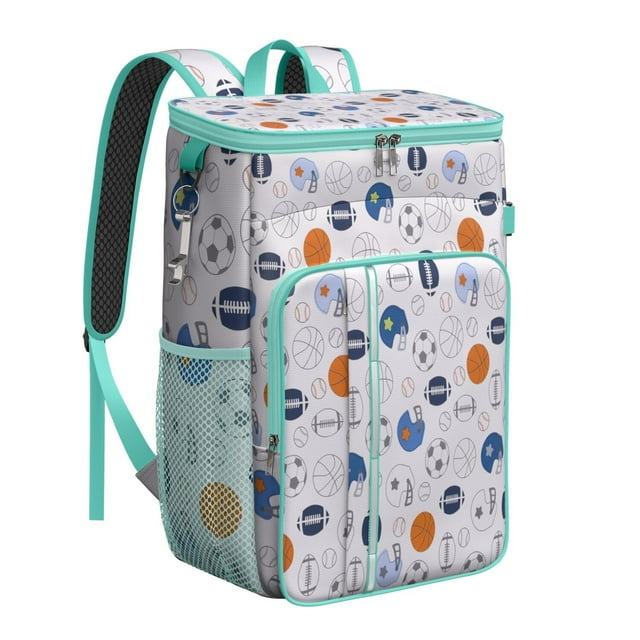 Softball and Baseball Sports Backpack Cooler, Leakproof and Insulated, Perfect for Training and Game Days