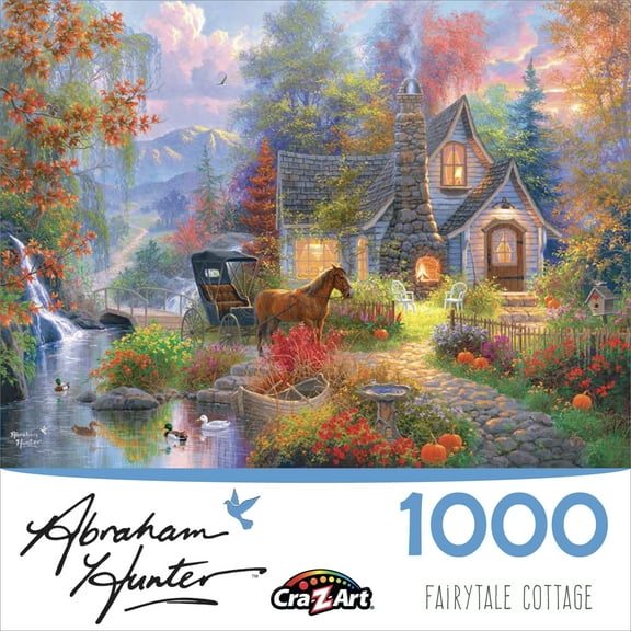 Abraham Hunter 1000 Piece Jigsaw Puzzle -Fairytale Cottage
