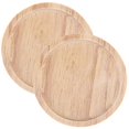 thumbnail image 3 of Wood Teacup Placemat Slip-Resistant Home Use Square Elegant Design 3.7×3.7×0.4in 2Pcs, 3 of 5