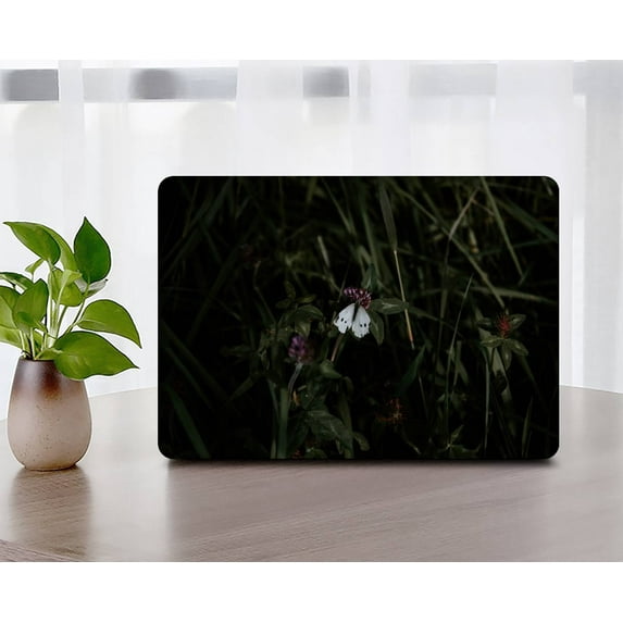 KSK KAISHEK for MacBook Air 13" Case 2022/2021/2020/2019/2018 Release Model A1932 A2179 A2337 m1, Plastic Hard Protective Shell Case Cover + Black Keyboard Cover, Flower 0890