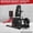 Black and Red, variant on Hip Abductor & Adductor Machine for Home Gym - 6-Level Gear System - 4-Position Adjustable Backrest - Inner & Outer Thigh Strength Training Equipment - Ideal for Home Fitness - Black