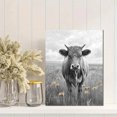 thumbnail image 2 of Qisvanset 12x16 Inch Black White Highland Cow Canvas Wall Art, Rustic Western Cattle Art Farmhouse Home Decor, 2 of 8