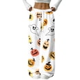thumbnail image 2 of Halloween Pajama Pants Women Fuzzy Flannel Pajamas For Women Cute Ghost Pumpkin Print Pj Pants Casual Elastic Waist Halloween Pants, 2 of 4