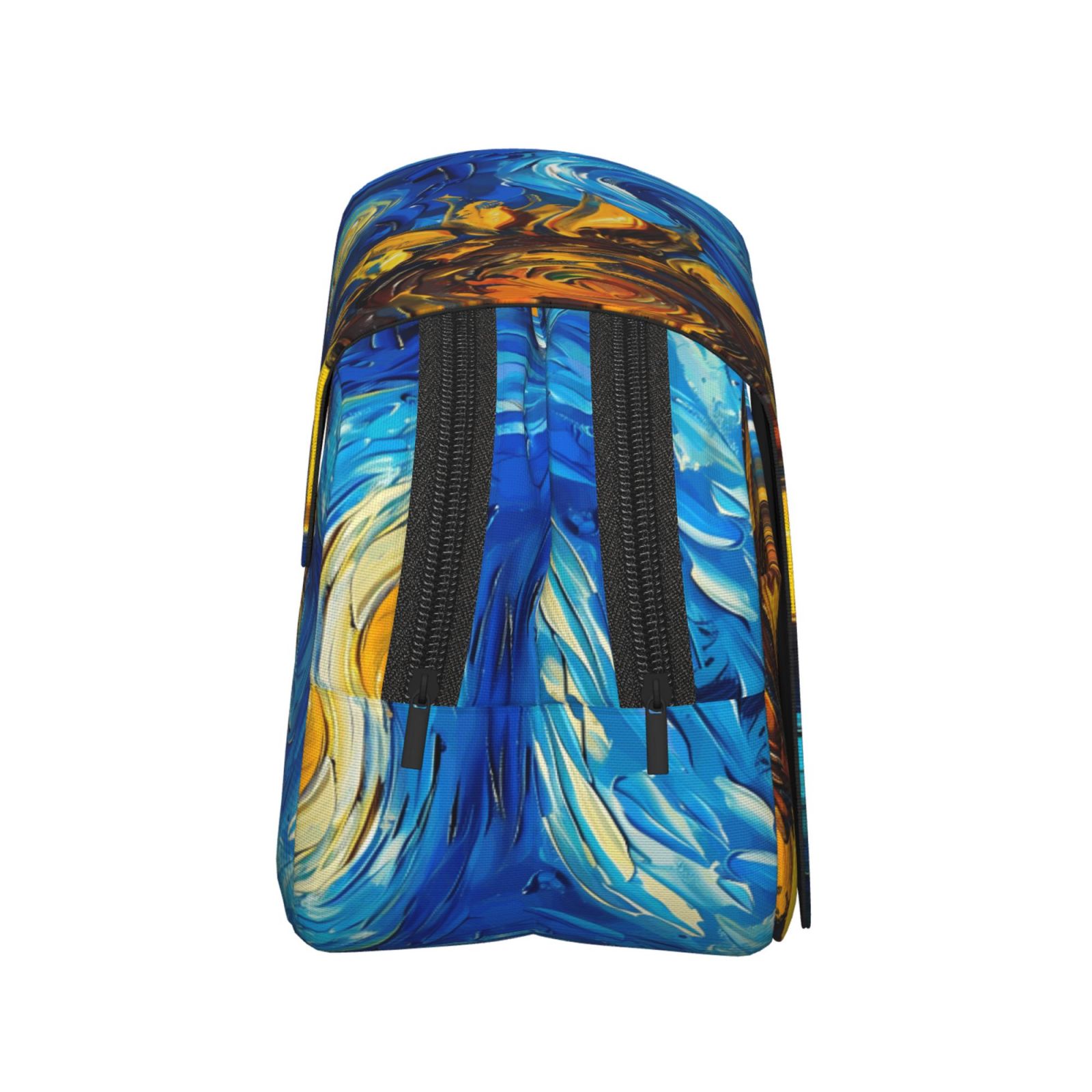 Rateoe Sunflower Starry Night Vibes Pattern Double Clamshell Pen Case, Storage Organizer with Two Zipper Compartments– Holds Up to 50 Pencils & Pens