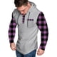 thumbnail image 4 of Sudadera con capucha para hombre, informal, de moda, de manga larga, lisa, con capucha, blusa de poliéster., 4 of 6