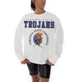 thumbnail image 2 of Women's Gameday Couture White Virginia State Trojans Big Goals Oversized Long Sleeve T-Shirt, 2 of 5