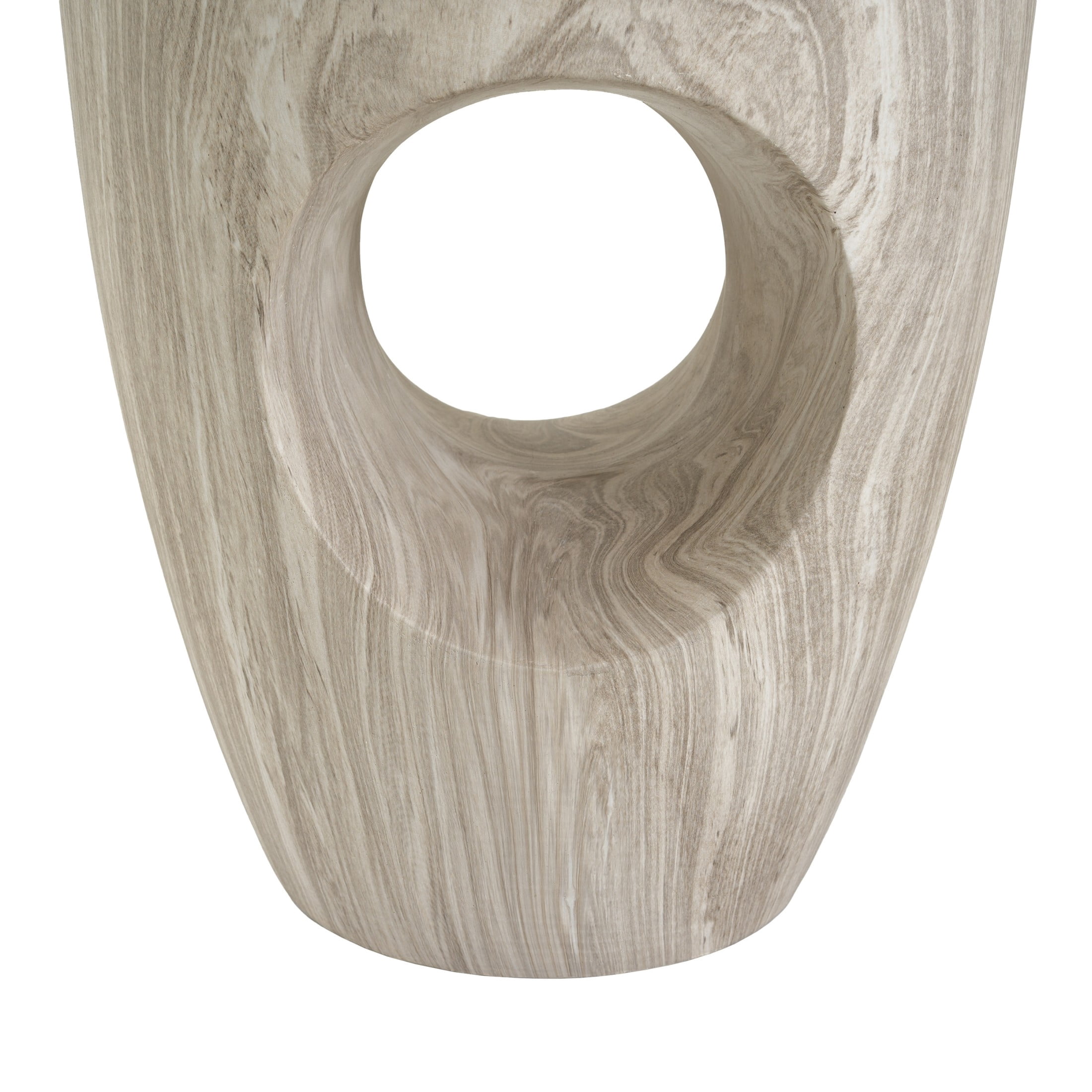 Christopher Knight Home 19.29" Modern Round Faux Marble Accent Side Table, Indoor Outdoor Use, Gray