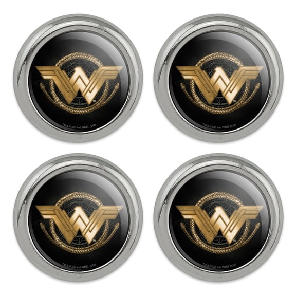 Wonder Woman Movie Golden Lasso Logo Metal Craft Sewing Novelty Buttons - Set of 4