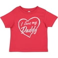 thumbnail image 3 of Inktastic I Love My Daddy in White Chalk Heart Boys or Girls Baby T-Shirt, 3 of 5
