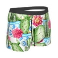 thumbnail image 3 of Kll Flowers And Cactus Men'S Cotton Boxer Briefs Underwear-Large, 3 of 9