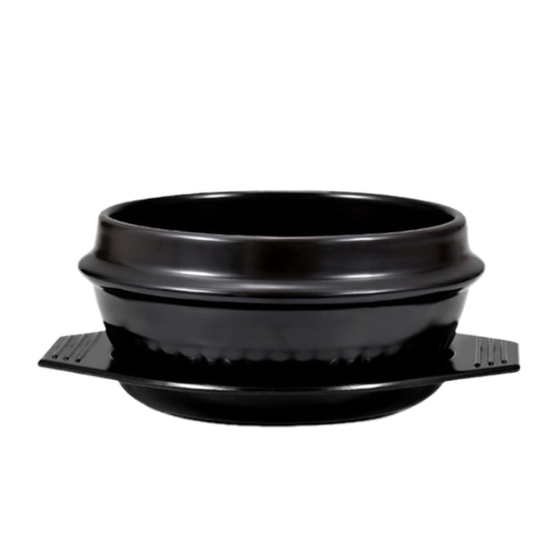1 cazuela de cerámica, olla de barro, olla para arroz, olla para bibimbap, artículos para el hogar, olla para cocinar en la cocina.
